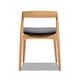 preview thumbnail 7 of 6, Raven 20.5" Mid-Century Modern Sculpted Oak Wood Dining Chair