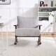 preview thumbnail 8 of 7, Modern Accent Chair Arm Chair Living Room Rocking Chair Metal Frame