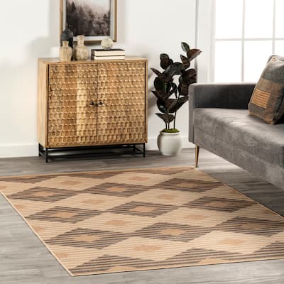 Nuloom Nautical SuperiorWash Striped Easy-Jute Machine Washable Area Rug