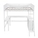preview thumbnail 6 of 7, Full Size Solid Pine Wood Loft Bed with Shelves and Desk, Wooden Loft Bed with Desk