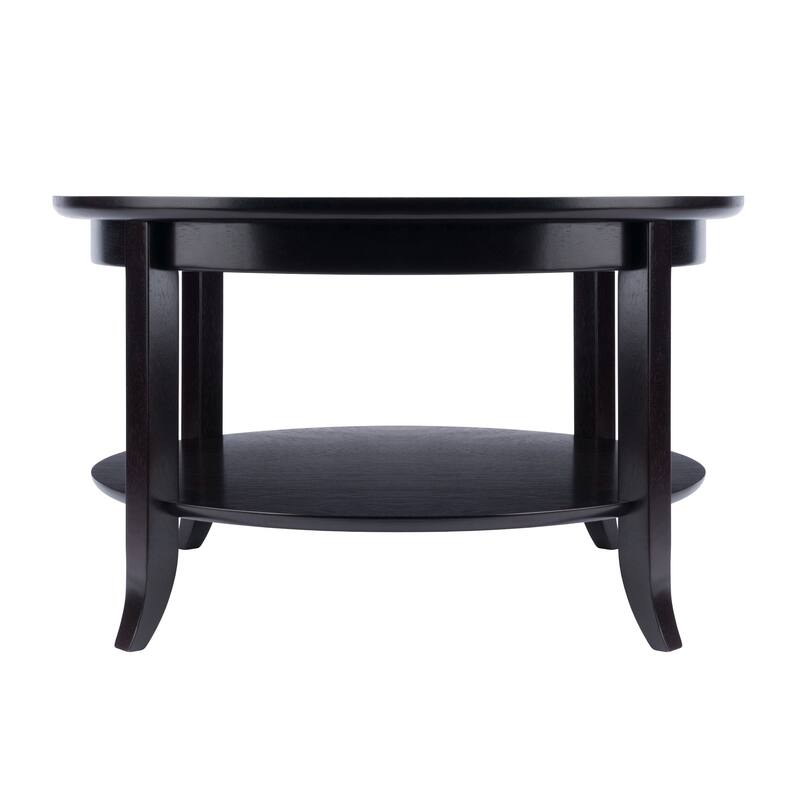 Genoa Coffee Table, Espresso - 30 x 30 x 18.03 inches