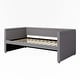 preview thumbnail 7 of 19, Upholstered Daybed with Trundle for Guest Room