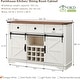 preview thumbnail 18 of 33, Farmhouse Bar Cabinet, Coffee/Wine Bar Cabinet w/Wine & Glass Rack