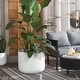 preview thumbnail 2 of 25, SAFAVIEH Outdoor Lucca Cement Ficonstone Planter Pot - 23"W x 23"D x 18"H