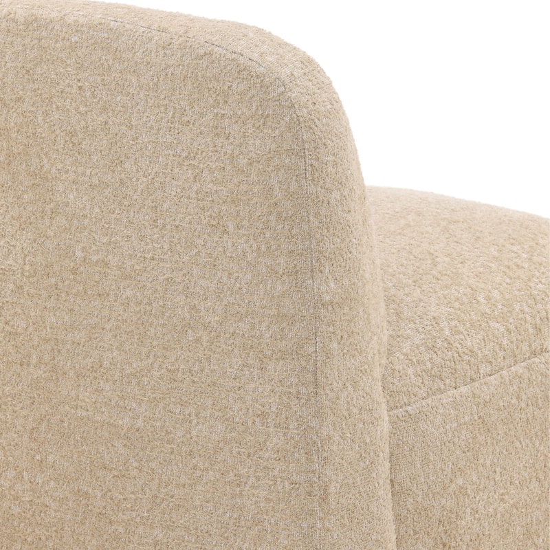 Darlene Upholstered Swivel Accent Chair, Sand