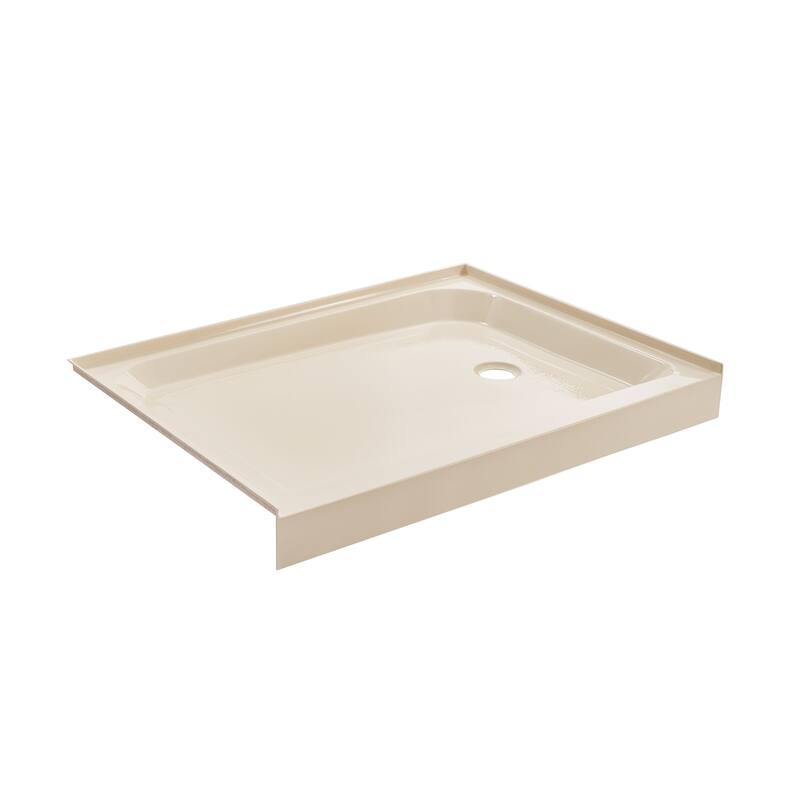 Voltaire 48 x 36 Single-Threshold, Left Drain, Shower Base, Biscuit