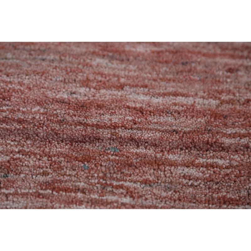 Hand Knotted Oriental 100% Wool Carpet Tribal Tribal Peach Gabbeh Area Rug - 11' 3'' X 9' 1''
