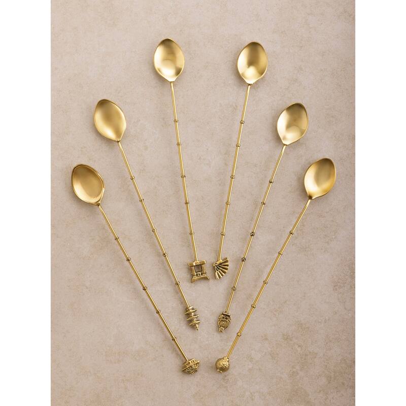 Magnolia Cocktail Stirrers - Set of 6 - Set of 6