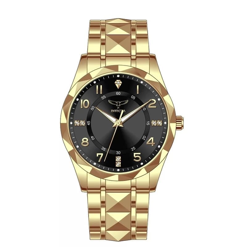 Invicta Men's 69019 Specialty Quartz PC21S Copper Dial Watch - Black