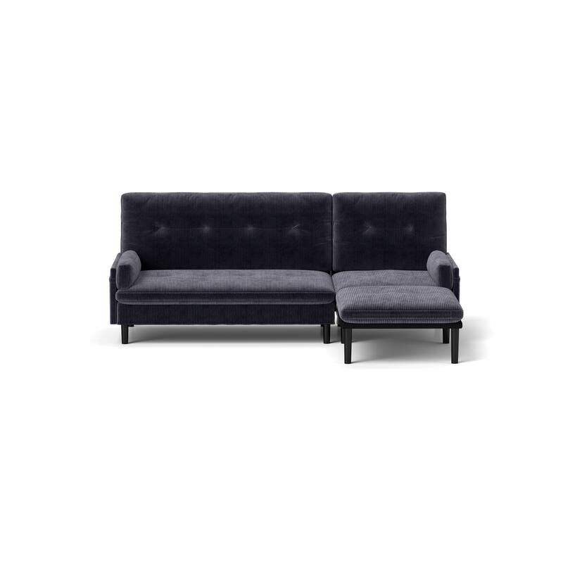 Corduroy Adjustable 3-seater Sofa and Guest Bed