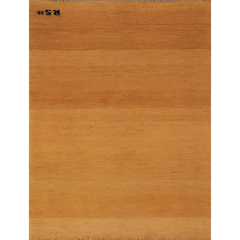 Gabbeh Oriental Rug Hand-Knotted Wool Carpet - 2'9" x 3'11"