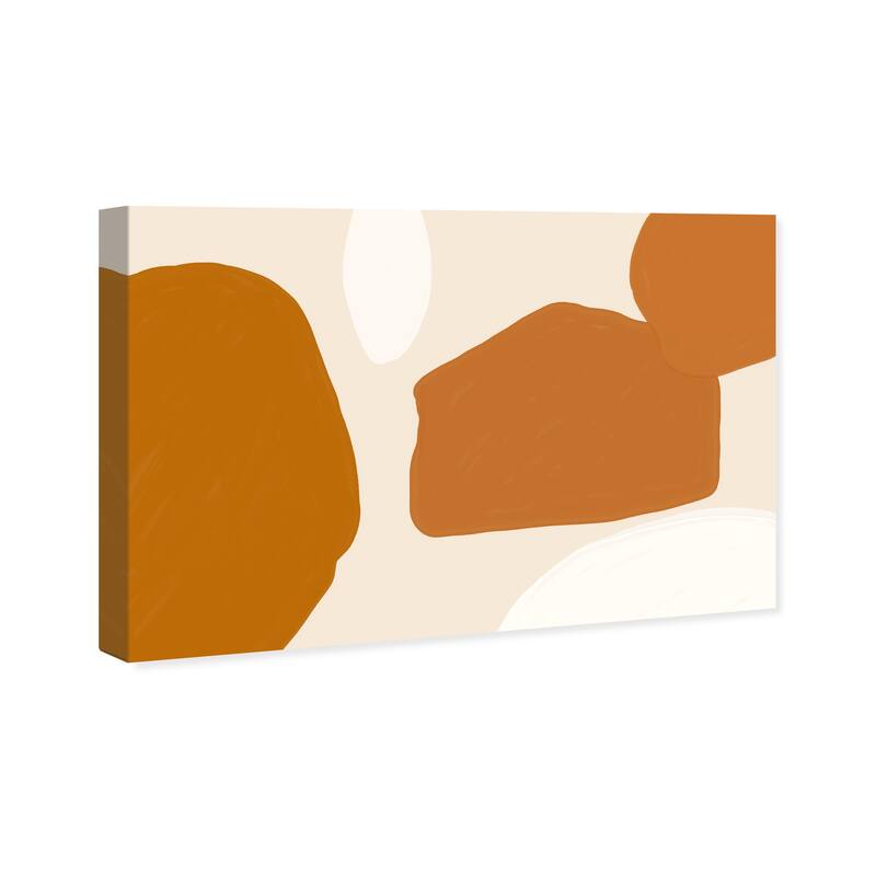 Wynwood Studio Canvas Abstract Vanilla Coconuts Brown and Modern & Contemporary Wall Art Canvas Print