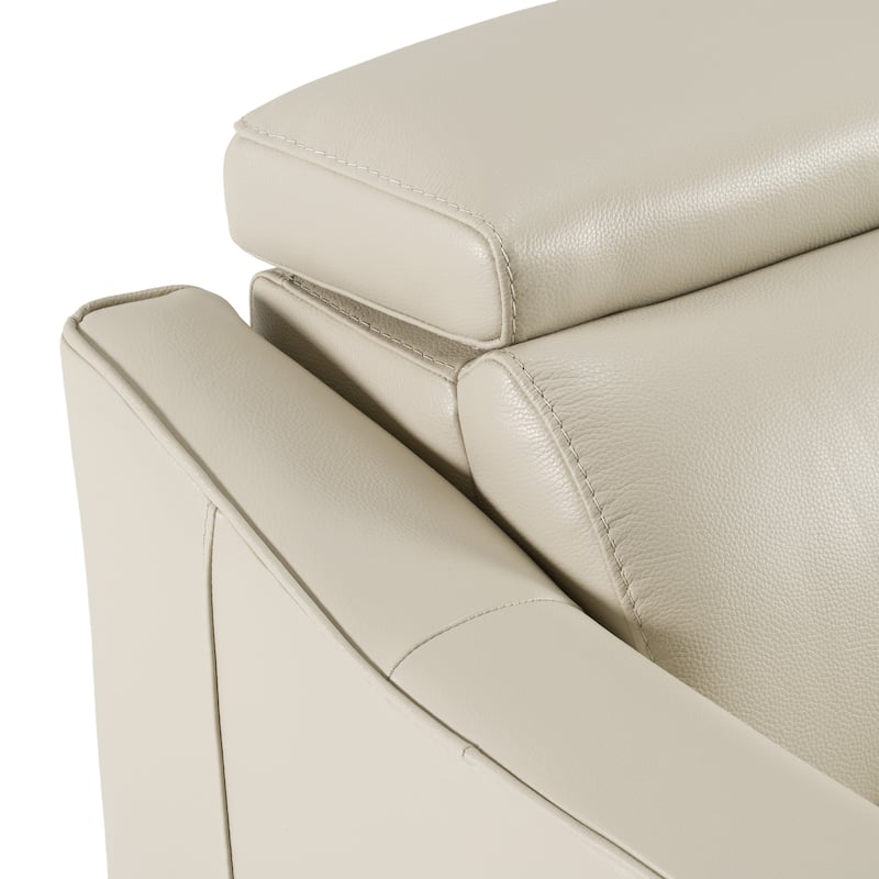 Divani Casa Eden Modern Grey Leather Sofa