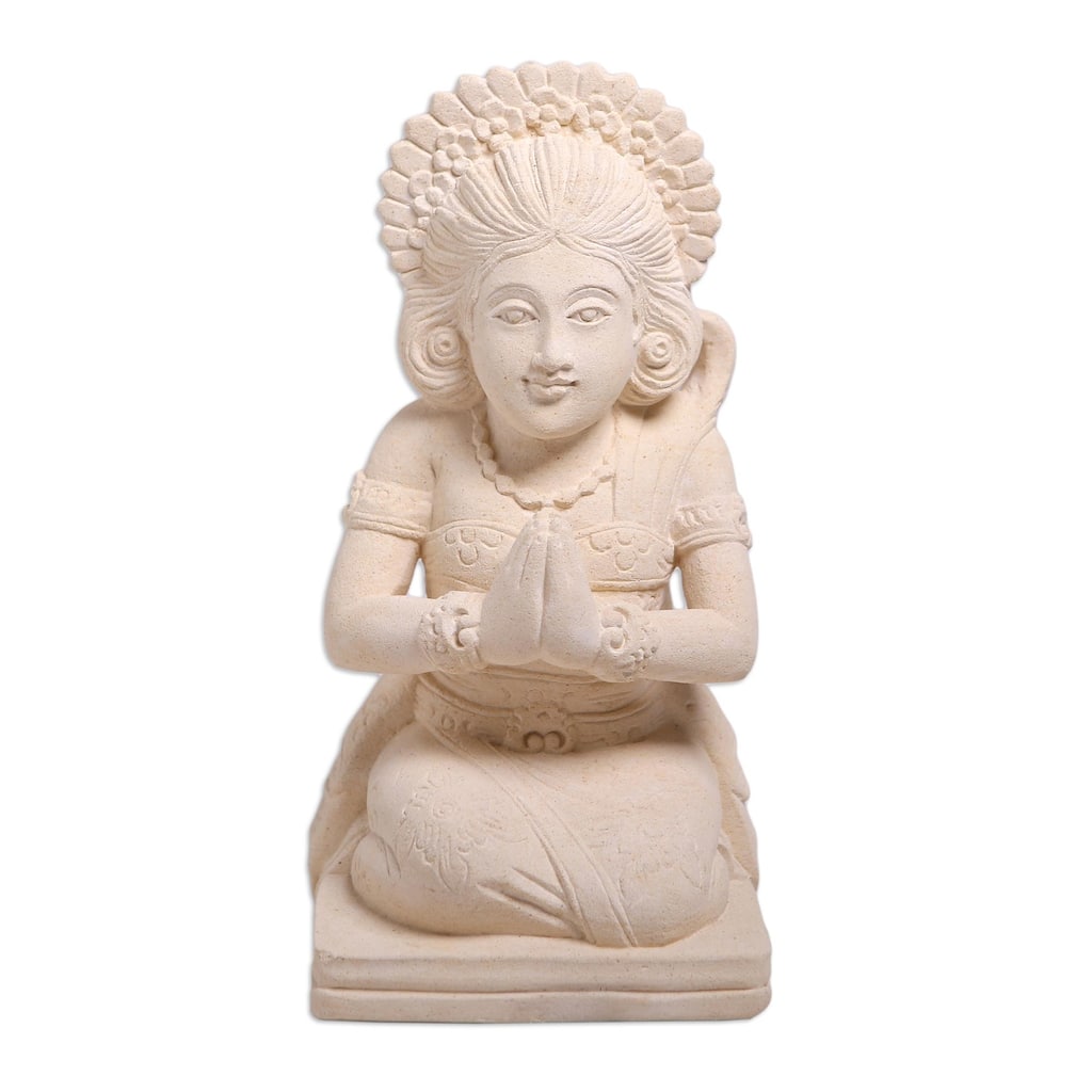 Novica Handmade Balinese Jegeg Sandstone Sculpture