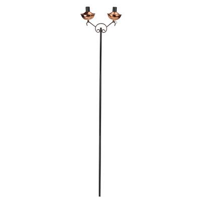 42" Shiny Sleek Copper Oil Lamp Outdoor Patio Torch