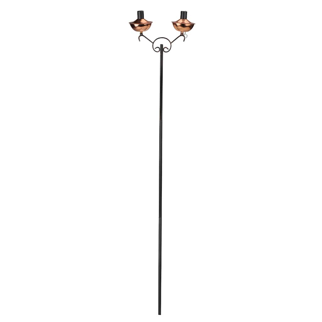 42" Shiny Sleek Copper Oil Lamp Outdoor Patio Torch