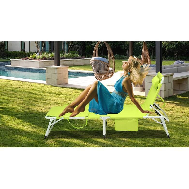 3-in-1 Heavy Duty Tanning Chair with Face Hole