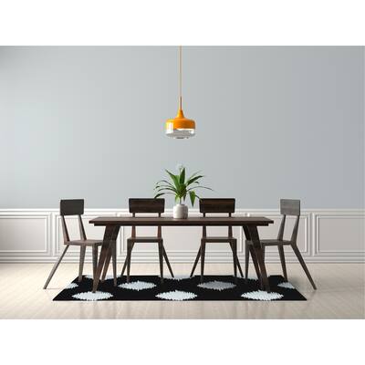 Ikat Lattice Soft Chenille Rug