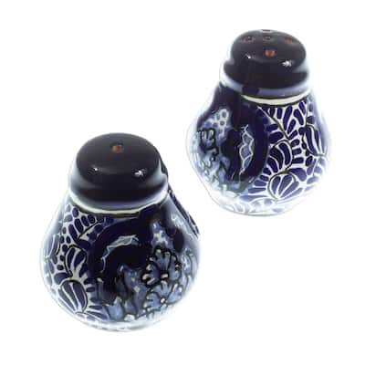 NOVICA Handmade Puebla Kaleidoscope Ceramic Salt And Pepper Shakers (Pair)