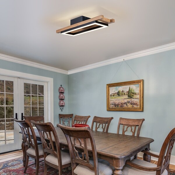Flush mount lighting wood on sale