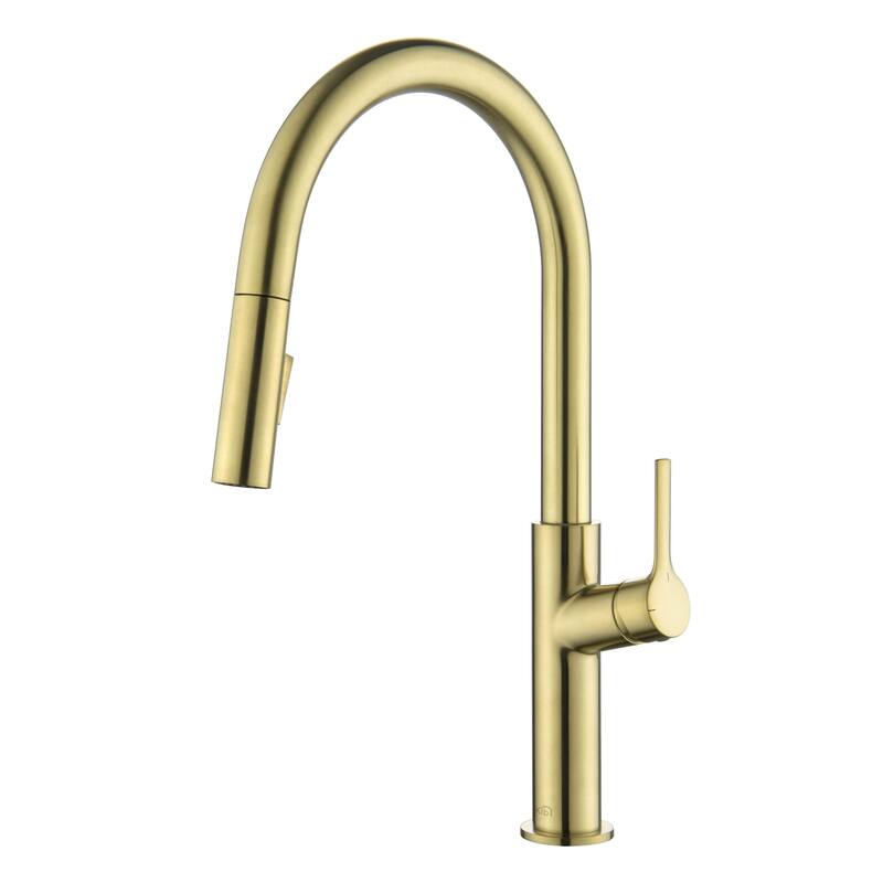 Fusion-T Single Handle Pull Down Kitchen Sink Faucet - Brushed Gold