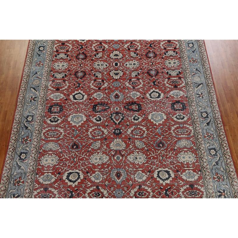 Floral Sultanabad Ziegler Turkish Oriental Wool Area Rug Hand-knotted - 9'9" x 13'0"