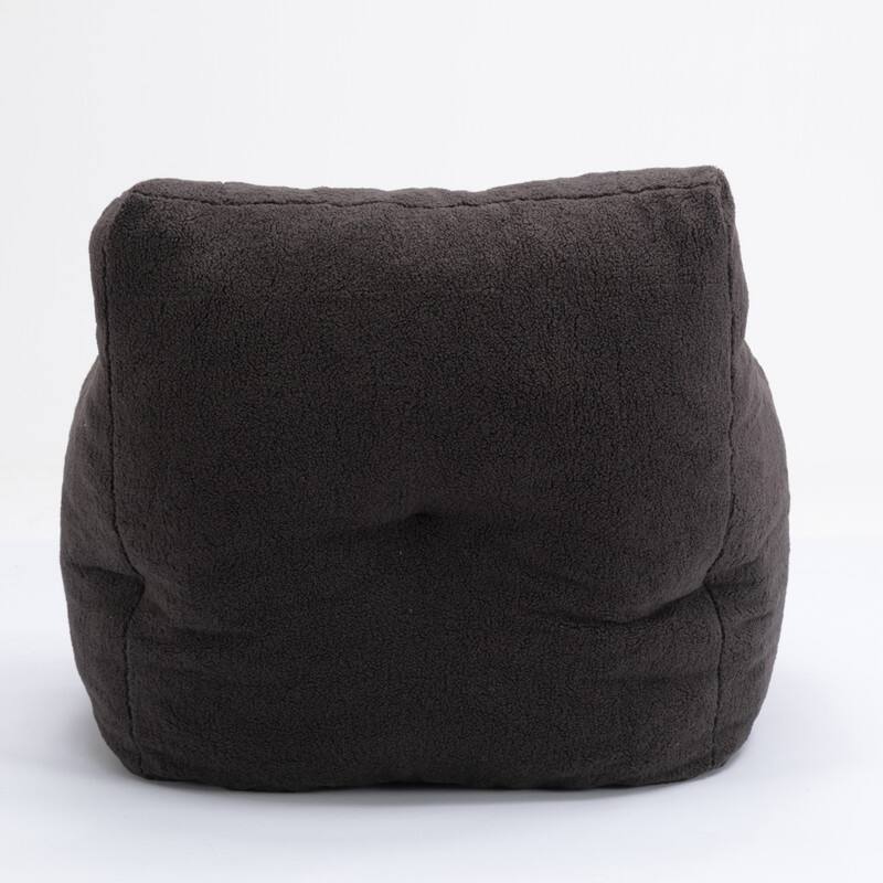 Ultra-Soft Teddy Fabric Memory Foam Bean Bag Chair