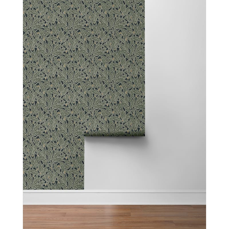 NextWall Berry and Leaf Peel and Stick Wallpaper - 20.9 in. W x 18 ft. L