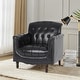 preview thumbnail 54 of 72, Tufted Accent Chair Vegan Leather Armchair for Living Room