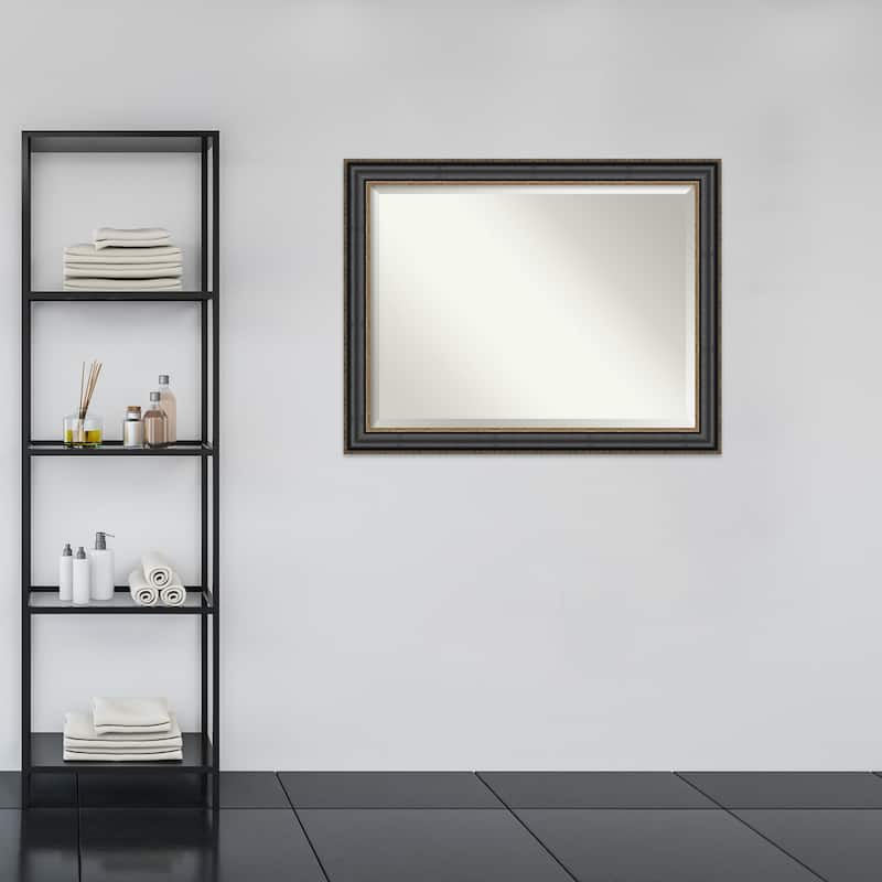 Beveled Wall Mirror - Thomas Black Bronze Frame - Thomas Black Bronze