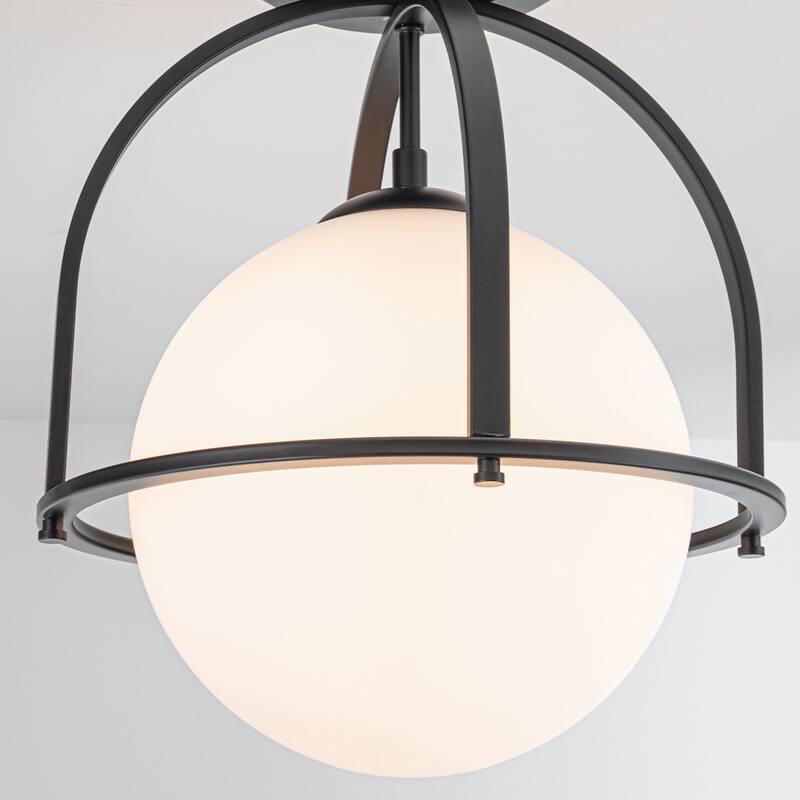 Modern 1 - Light Globe Semi Flush Mount Light for Hallway