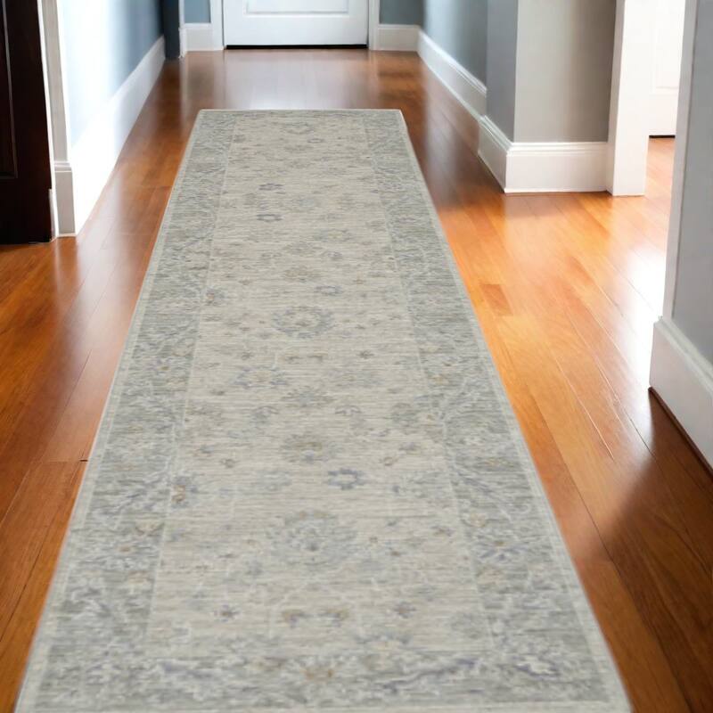 Power Loomed Floral Traditional Area Rug