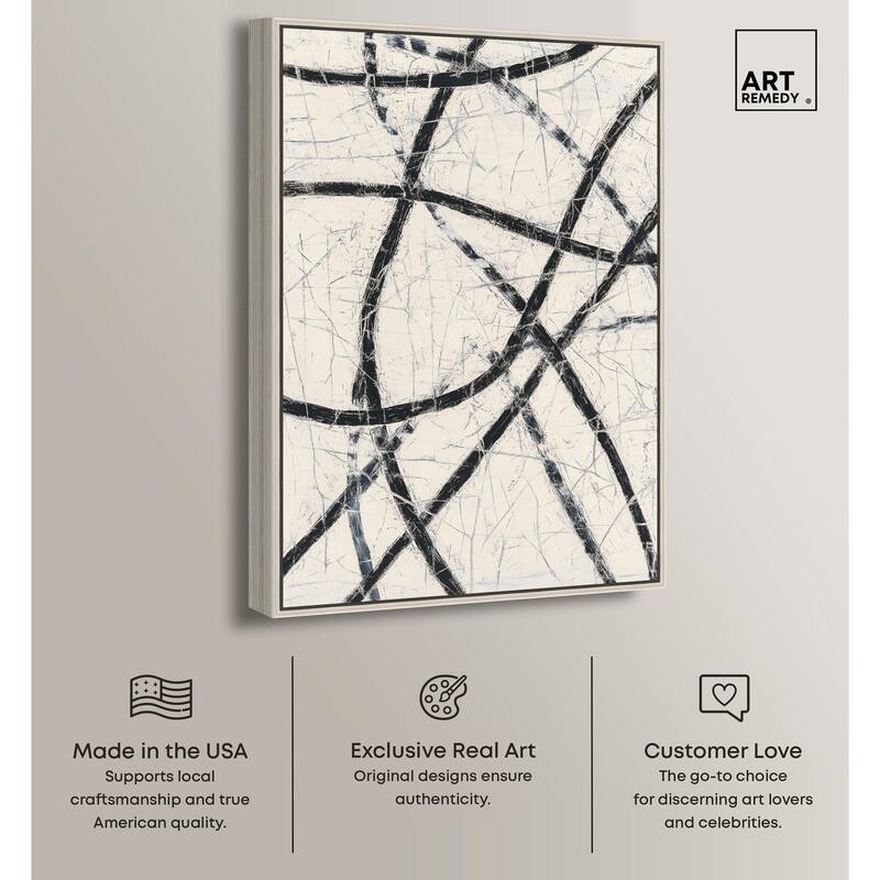 Intersecting Lines II Canvas by Art Remedy