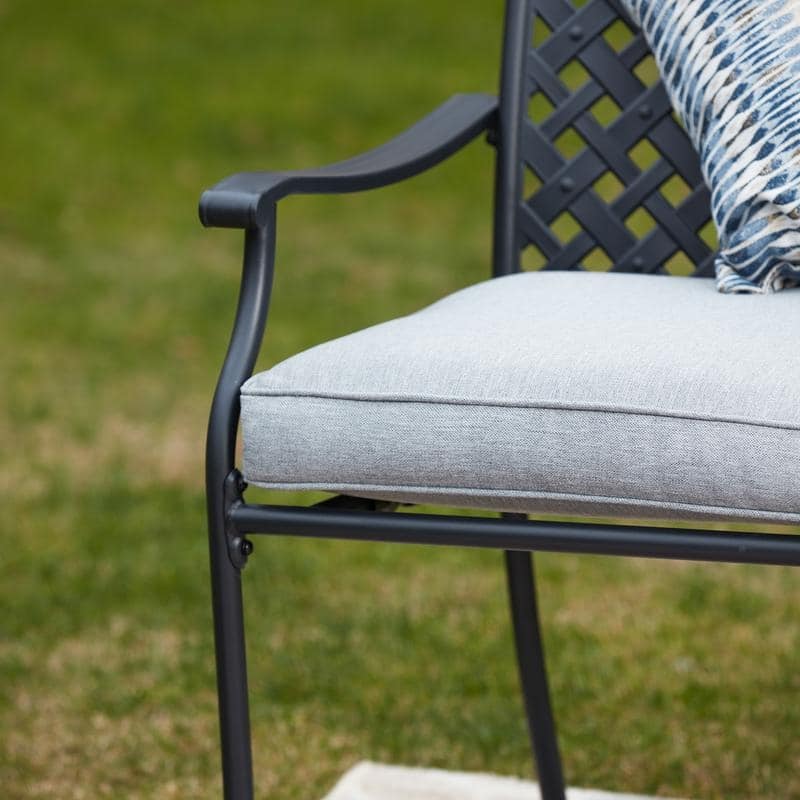 Patio Festival Outdoor Metal Dining Chair (Set of 4)