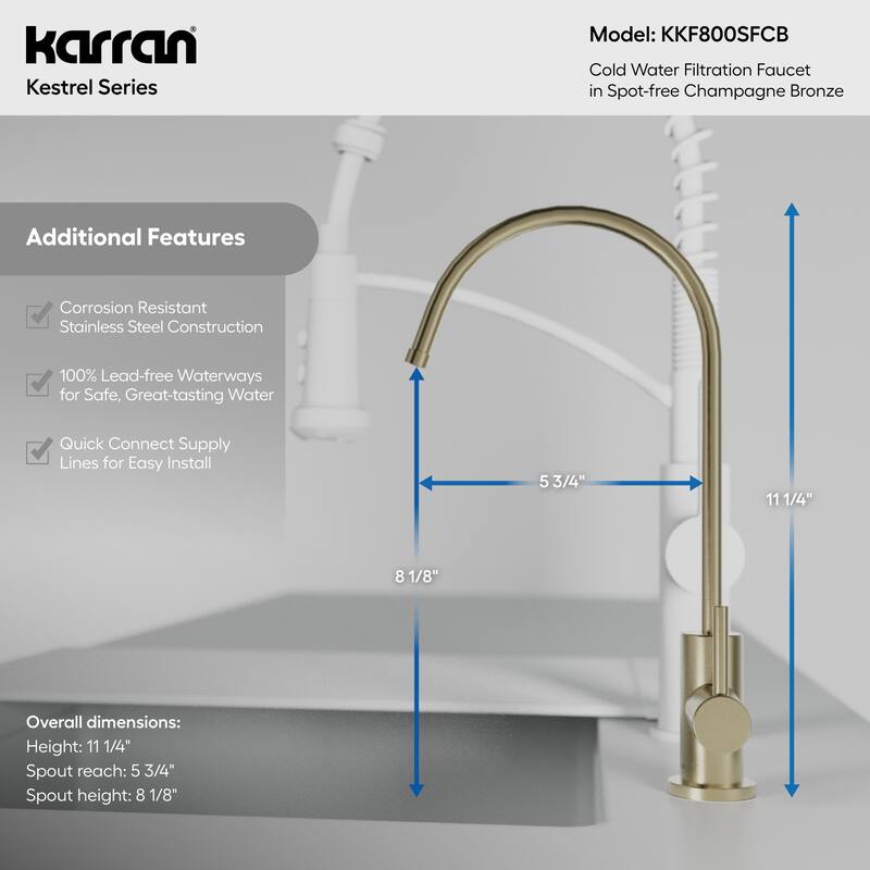 Karran Kestrel Single Handle Beverage Faucet