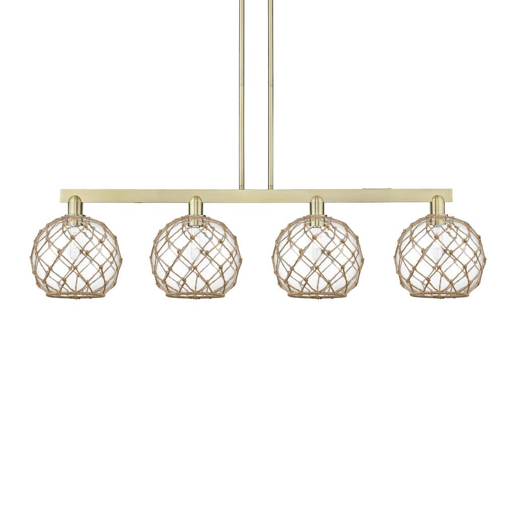 Innovations Lighting 716-4I-13-53 Farmhouse Rope Linear Farmhouse Rope