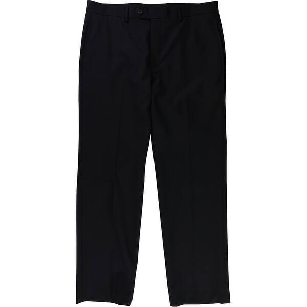 Ralph Lauren Mens Total Comfort Dress Pants Slacks Blue 34w X 30l 34w X 30l Overstock 29428104 Ralph lauren pleated wide leg pants. overstock com