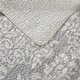 preview thumbnail 3 of 10, Laura Ashley Rowland Cotton Reversible Grey Quilt Set