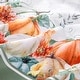 preview thumbnail 3 of 3, Pumpkin Harvest Vine Double Border Tablecloth