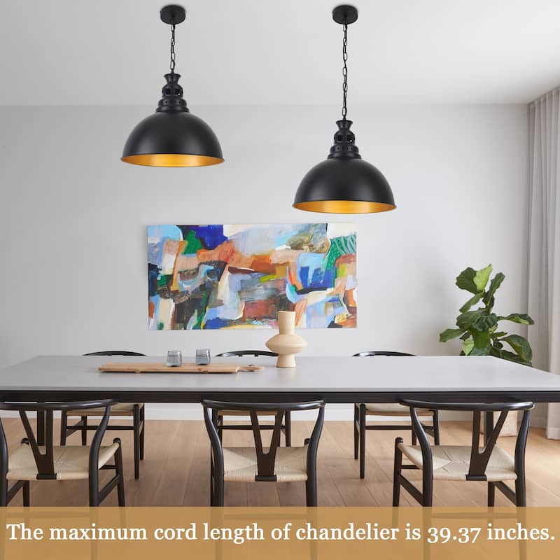 Stylish and minimalist single-light gray metal pendant lamp with an arched metal lampshade