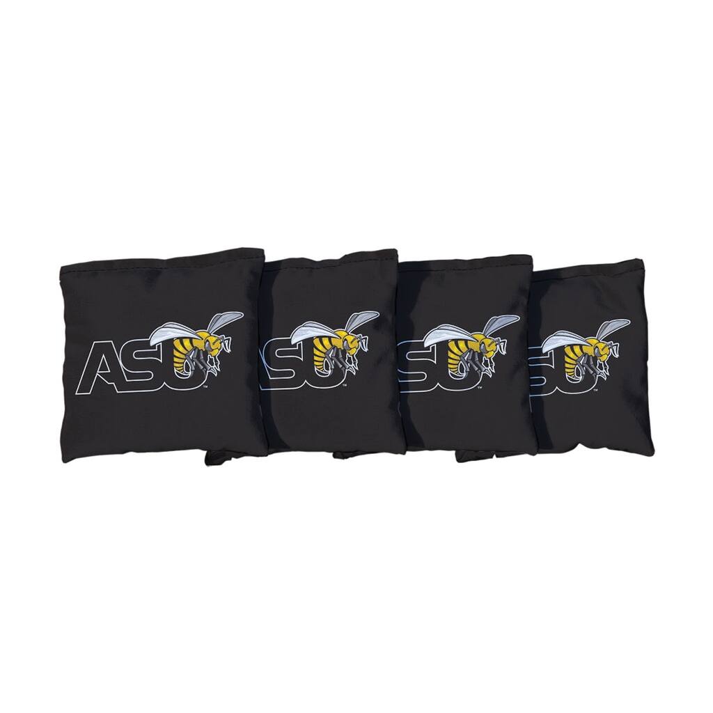 Alabama State University ASU Hornets Black Cornhole Bags