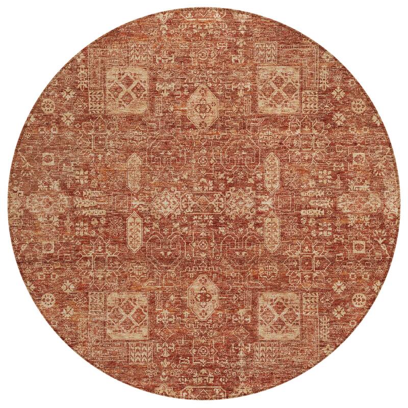 HomeRoots Oriental Transitional Rectangle Outdoor Rug