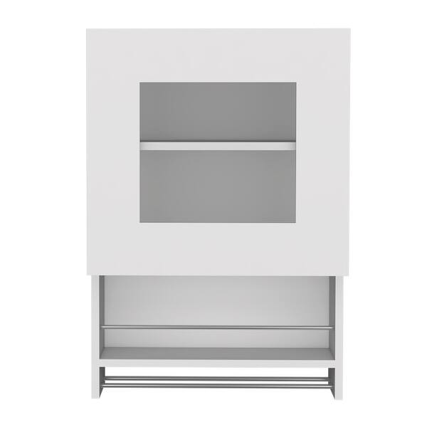 Kitchen White Wall with Rack Bed Bath & Beyond 37720158