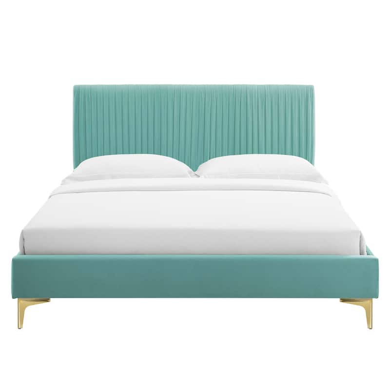 Peyton Performance Velvet Full Platform Bed