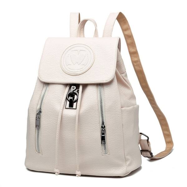Shop Women Backpack Pu Leather Fashion Casual Travel Girls Bag