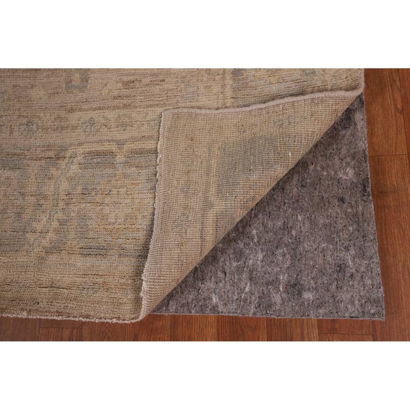 Earth Tone Vegetable Dye Oushak Area Rug Handmade Wool Carpet - 8'3" x 10'2"