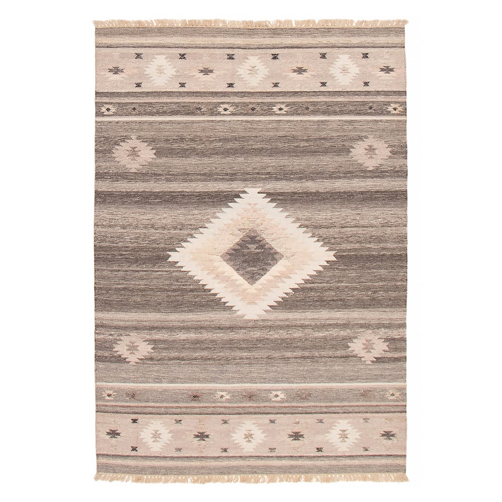 Ankara FW Grey Kilim 5'4" x 8'1" - 5'4 x 8'1