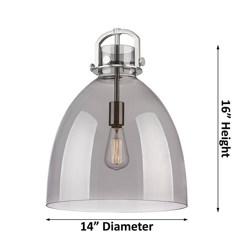 Innovations Lighting Newton Bell - 1 Light 14" Stem Hung Pendant
