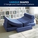 preview thumbnail 64 of 75, Soft Foam Modular Kids Play Couch with 6 Sectional Sofa Pieces - 27.5"D x 56"W x 17.25"H