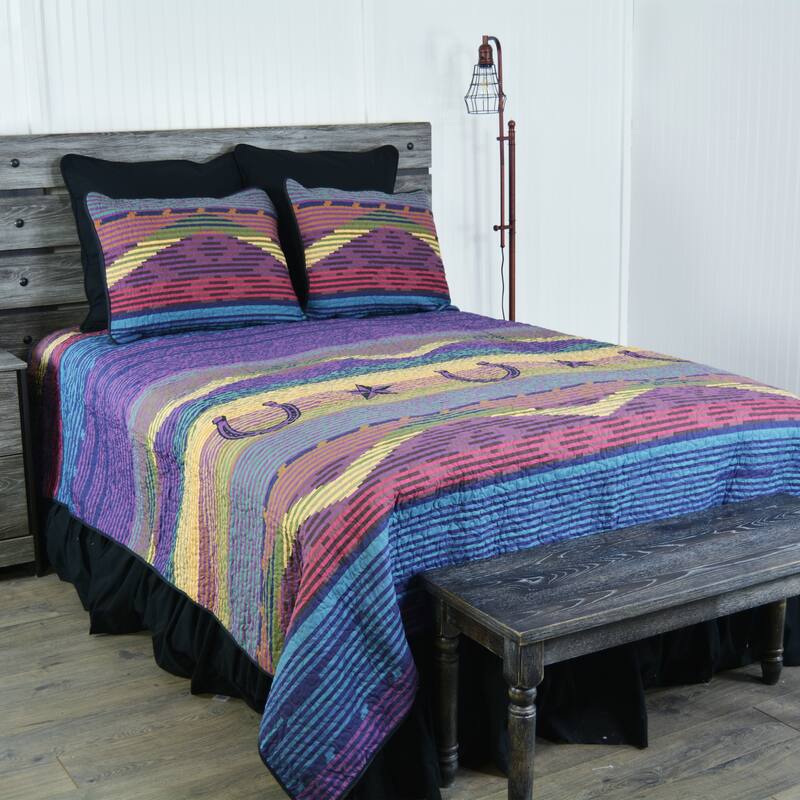 Donna Sharp Colorful Texas Quilt or Sham